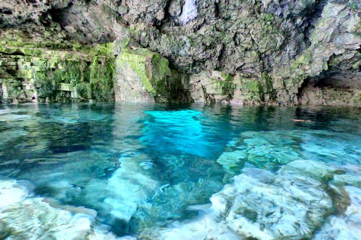 a large pool of water